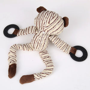 Cow & Bear Plush Dog Toy