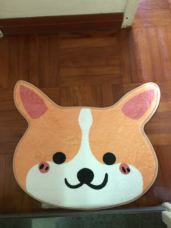 Smiley Corgi Mat