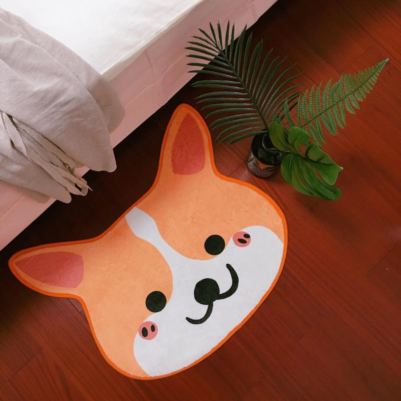 Smiley Corgi Mat