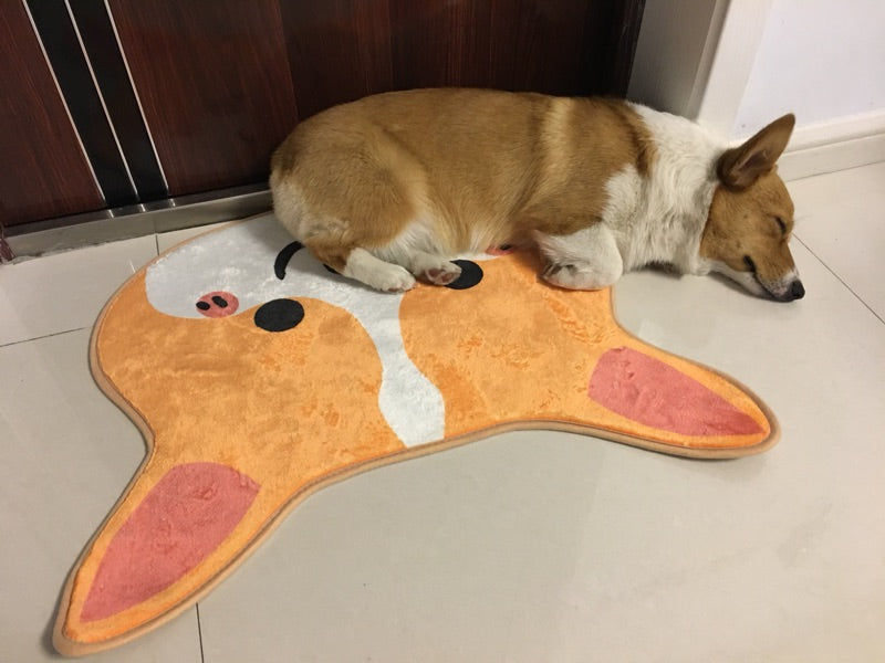 Smiley Corgi Mat