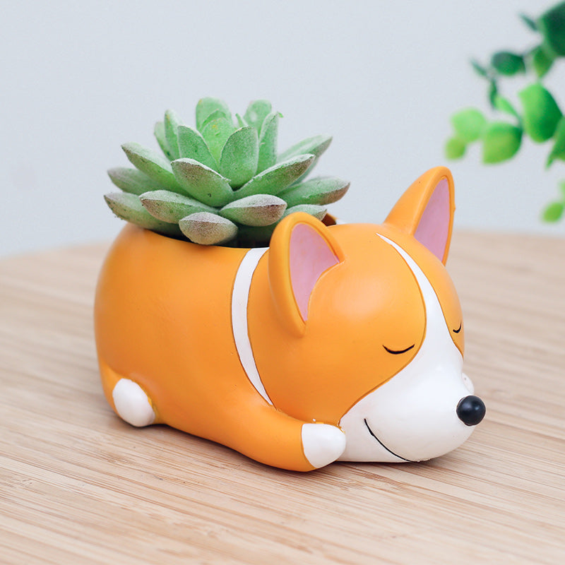 Corgi Flower Pot