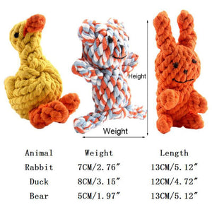 Cartoon Knot Rope Dog Toy