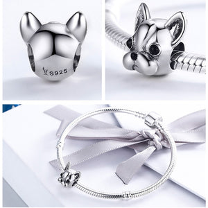 Frenchie 925 Sterling Silver Charm-charm-Ploocy-Ploocy