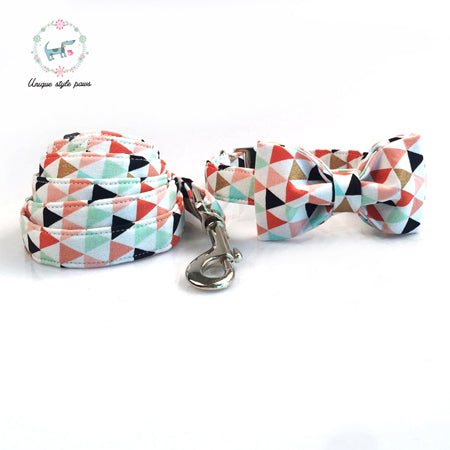 Unique Style Paws Collar + Bow Tie