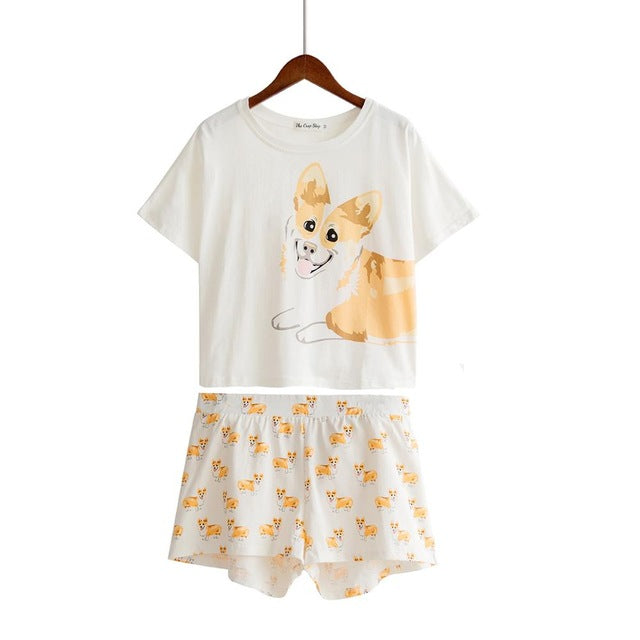 Jenny Corgi Pajama Set