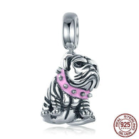 925 Sterling Silver English Bulldog Charm-charm-Ploocy-Ploocy