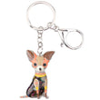 Chihuahua Spring Bloom Keychain