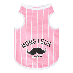 Dog Baby Striped Vest