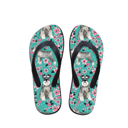 Schnauzer Flip Flops