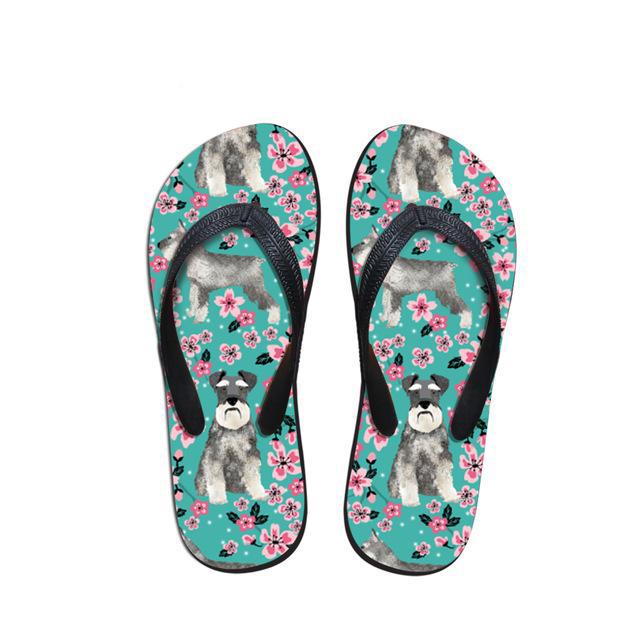 Schnauzer Flip Flops