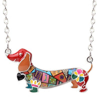 Bonny Colorful Dachshund Necklace