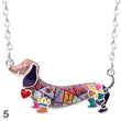 Bonny Colorful Dachshund Necklace