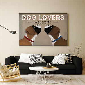 Vintage Boxer Canvas Poster