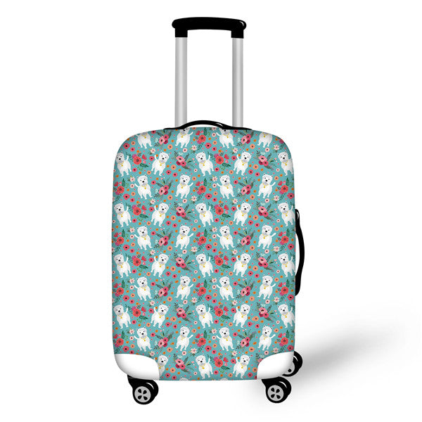 Westie Luggage Cover