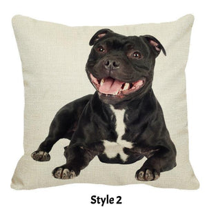 Smiley Staffy Pillow Case