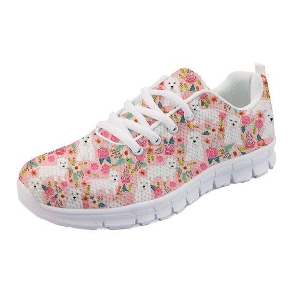 Westie Floral Sneakers