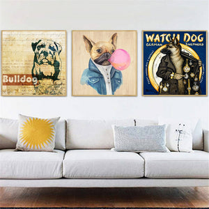 Cool Canvas Poster Dog Prints