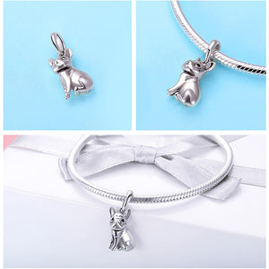 925 Sterling Silver French Bulldog Charm-charm-Ploocy-Ploocy