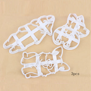 3pcs Set Cute Corgi Molds