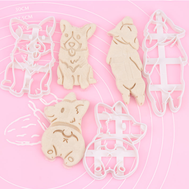 3pcs Set Cute Corgi Molds