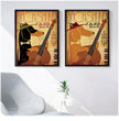 Jazz Bar Dachshund Canvas Poster