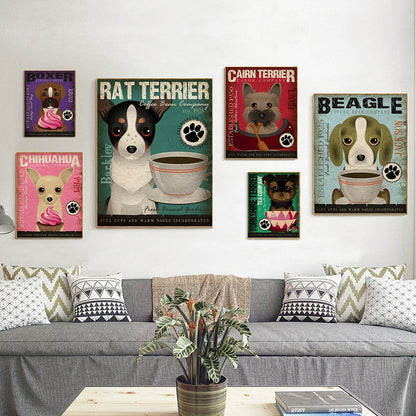 Chihuahua Cupcake Canvas Poster