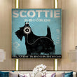 Retro Music Dog Canvas