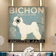 Retro Music Dog Canvas