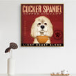 Schnauzer Vintage Canvas Poster