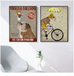 Vintage Bulldog Canvas Poster