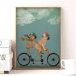 Vintage Bulldog Canvas Poster