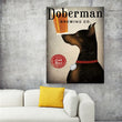 German Shepherd Vintage Poster