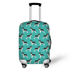 Schnauzer Luggage Protective Cover