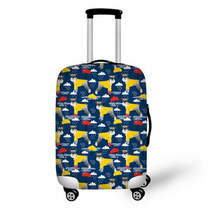 Schnauzer Luggage Protective Cover