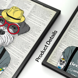 Tattoo Schnauzer Canvas Poster