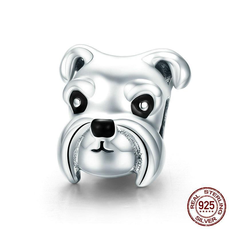 925 Sterling Silver Schnauzer Charm-charm-Ploocy-Ploocy