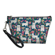 Floral Westie Cosmetic Case