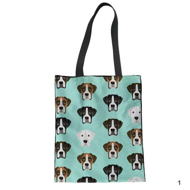 Boxer Dog Tote Bag