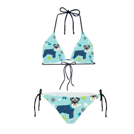 Mini Miniature Schnauzer Bikini Swimsuit
