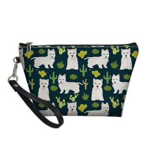 Westie Dog Cosmetic Bag