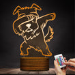 Dabbing Schnauzer Lamp