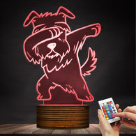 Dabbing Schnauzer Lamp