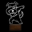 Dabbing Schnauzer Lamp