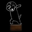 Dabbing Dachshund Lamp