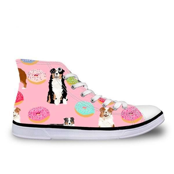 Australian Shepherd Canvas Sneakers