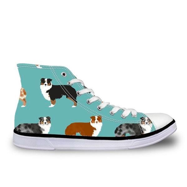Australian Shepherd Canvas Sneakers
