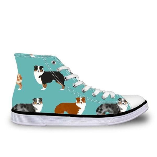 Australian Shepherd Canvas Sneakers