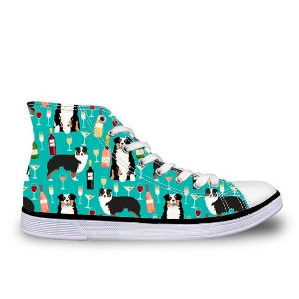 Australian Shepherd Canvas Sneakers