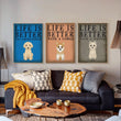 Life is Better With a Dog Canvas Poster