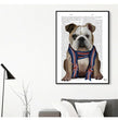 Bulldog Newspaper Canvas Poster